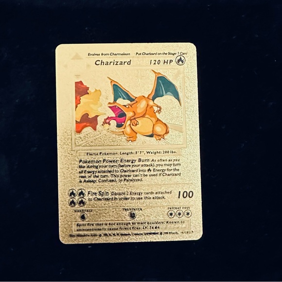 Charizard Gold Foil Pokmon card FRESH out of the box - ilac.rochib.com